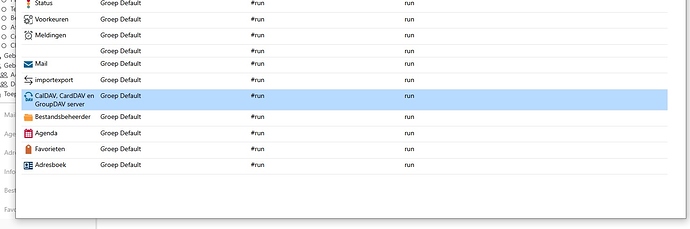 carddav run rights