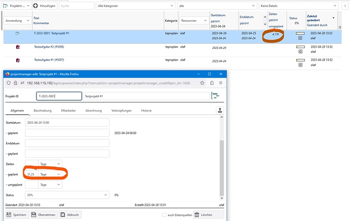 2023-04-28_Fehler geplante Zeiten